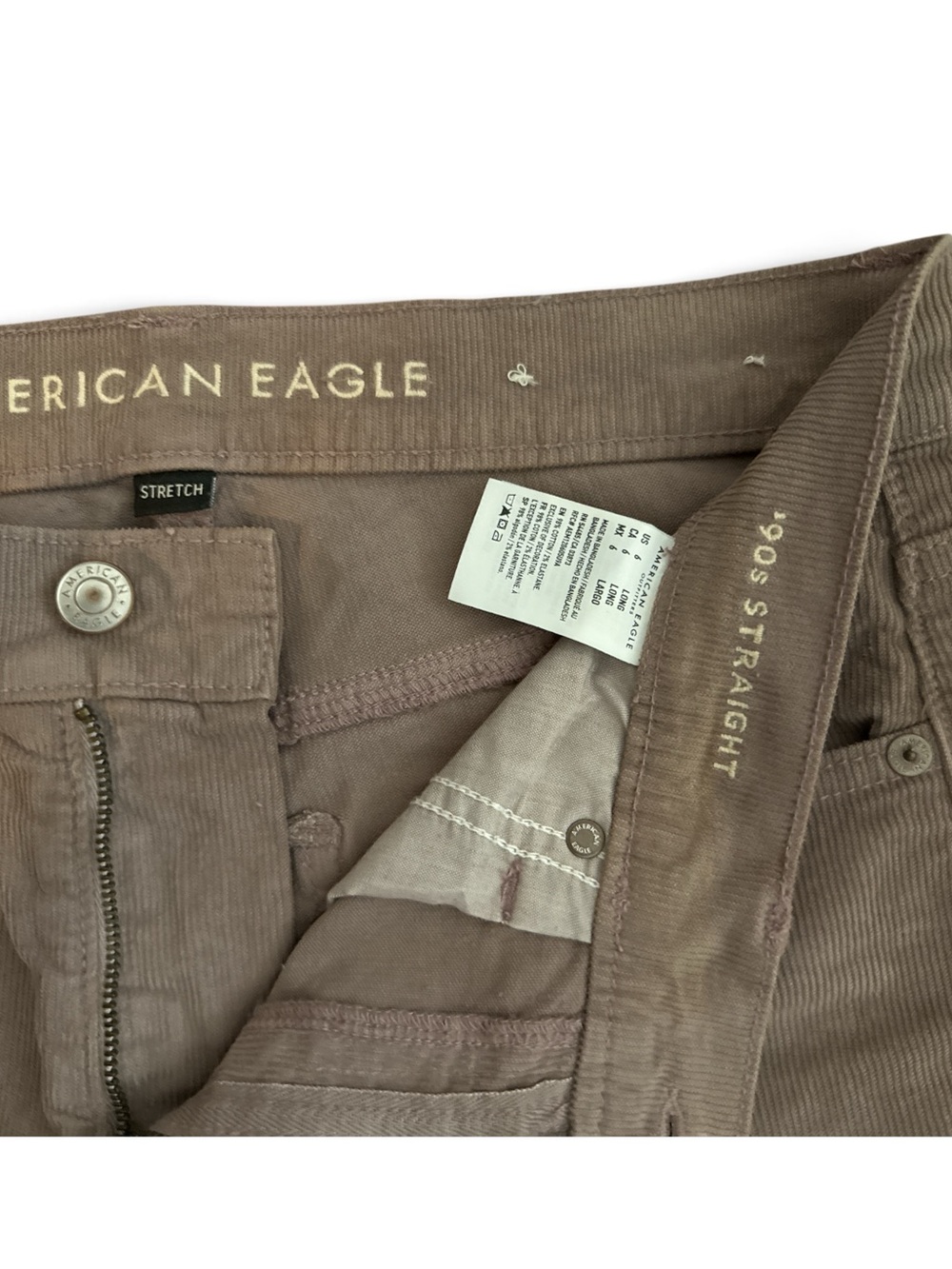American Eagle Outfitters Women's Straight-Leg Jeans in Brown - Picture 4 of 5